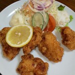 Shokujidokoro Tenshou - 鶏唐揚定食￥790税込みのメインディッシュ(R2.3.14撮影)