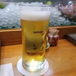寿司栄 - 生ビール