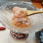 寿司栄 - 鱈白子﻿ イクラ ポン酢の泡