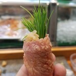 寿司栄 - トロ 芽葱