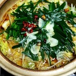 柴田ホルモン 本店 - 　　　　もつ鍋の出来上がり