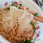 さかえや 本店 - 麺　少しゆですぎた