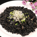 squid ink fried rice