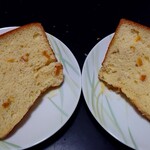 栄夏 - シフォンケーキは、父ちゃんと半分こして食べますた。