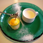 レプロット - デザート　マンゴーシャーベット　パンナコッタ