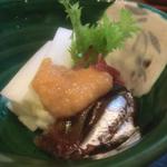 神港 - 「いわしとうどのぬた」（￥500）：いわしがねっとりと濃厚♪うどは鮮烈で爽快！