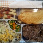 ステーキ弁当をお持ち帰り By ゆっきゃりん ビッグハート 西原店 てだこ浦西 ステーキ 食べログ