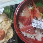 目利きの銀次 - ワンコイン海鮮丼 明太子ポテトサラダ