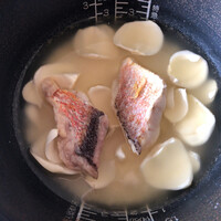 緒方 - 甘鯛ご飯の炊く前