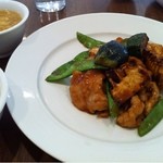 くろさわ東京菜 - 豚肉と春筍の炒め