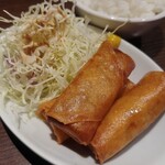 芙蓉麻婆麺 - 春巻きセット