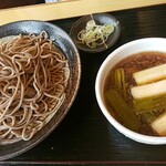 蕎麦 天ぷら 結庵 - 鴨肉のつけ汁蕎麦