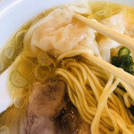 らーめん 三福 - 特製塩の細麺とえびワンタン