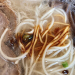 双喜紋 - 辛味ダレ投入　どアップ