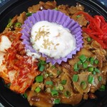 ミリオンショップ 江戸や - 温玉キムチ鶏照り丼358円