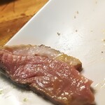 洋惣菜 亀洋 - 鴨胸肉のポアレ　アップで