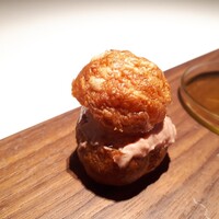 レストラン ラリューム - ⚫森林鶏  白レバームースのグジュール