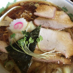 白河中華そば 孫市 - ワンタン麺大盛り
      麺固め、濃いめ