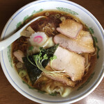 白河中華そば 孫市 - ワンタン麺大盛り