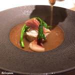 カーサ・デル・チーボ - ﾅﾒﾀ鰈と北寄貝のｳﾞｱﾎﾟｰﾚ 