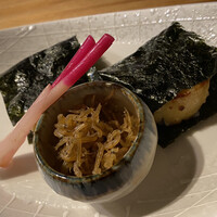 秀徳 2号店 - 帆立の炙り磯辺巻き