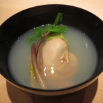 くろぎ - 宮崎県産地蛤浜吸い、春キャベツと  浜防風