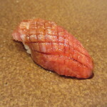 寿司つばさ - 黒マグロ(塩釜)