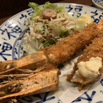 海鮮問屋 村上水産 鮮魚部 - 大エビフライ定食