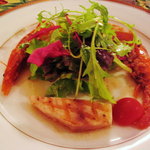 Le Vent Vert - メカジキのグリルと甘エビのマリネ　スペイン風