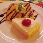 Le Vent Vert - デザート盛り合わせ　シフォン＆ヨーグルトムース