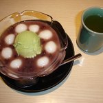 竹よし - 抹茶白玉あずき　750円