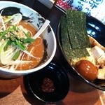 つけ麺屋しずく - 味噌つけ麺全部のせ＋麺小盛り