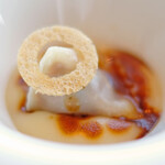 アジュール フォーティーファイブ - ランチコース 8200円 の鹿肉のラビオリ