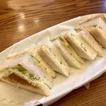 三和珈琲館 - 【ホットサンドウィッチ＆コーヒーセット 980円】ホットサンドウィッチ