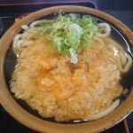 こまどりうどん - かきあげうどん　410円