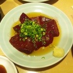 かどや - レバ刺し