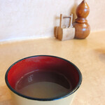そば処 三喜 - 『味付き』というの出てきました～味付きの蕎麦湯ですね！