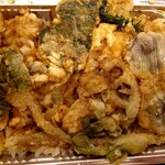 てんぷら 楽 - テイクアウト　野菜天丼　500円