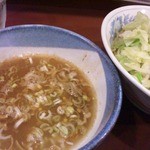 らーめん 陸 - 塩ツケダレ。優しい酸味が絶品！！