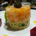 俺のフレンチ - 　【甘海老のタルタル、クスクスのサラダ】６８０円