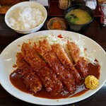 とんかつ ひろ喜 - 特製ロースとんかつ定食･特大（1050円）