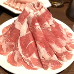 火鍋 小肥羊 - 上級ラム肉 並皿880yen