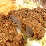 ロースト&グリルレストラン レストロ リン - 信州鹿のり弁(\600)　信州鹿もも肉のみそ漬けのカツレツ