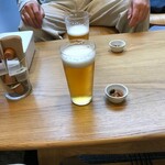 Nomuno coffee &wine library - 生ビールとナッツ