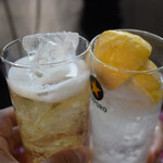 朝めし酒場 ナニコレ食堂 - ホッピー白とレモンサワーで乾杯♪