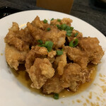 中国四川麺飯店 一燈 - 唐揚げ定食(おろしソース)❗️