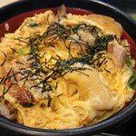 うなぎ坂田 - 二食丼 鰻と鶏肉の玉子とじ