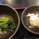 うなぎ坂田 - 小鉢、漬け物