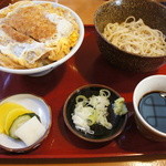 山口家 - ミニカツ丼＆ミニもり　あわせ　970円