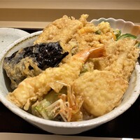 天冨良 天甲本店 - お昼の天丼をいただきます♪